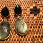 Orecchini onice e labradorite